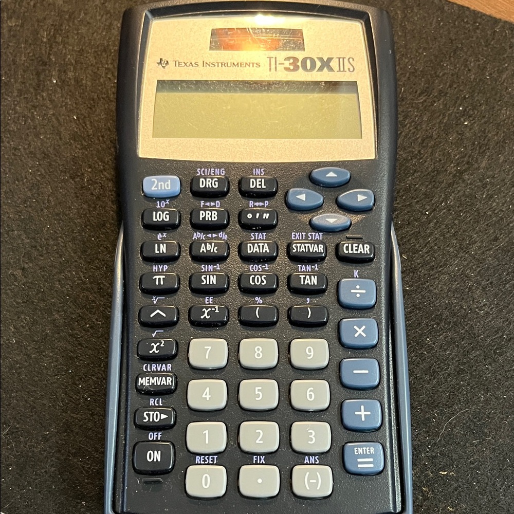 Texas Instruments TI-30X IIS Blue and Gray Calculator